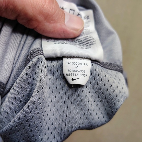 Nike Pro Shirt Mens Medium Grey Camo Hypercool Fitted Training Performance Gym - Picture 6 of 9